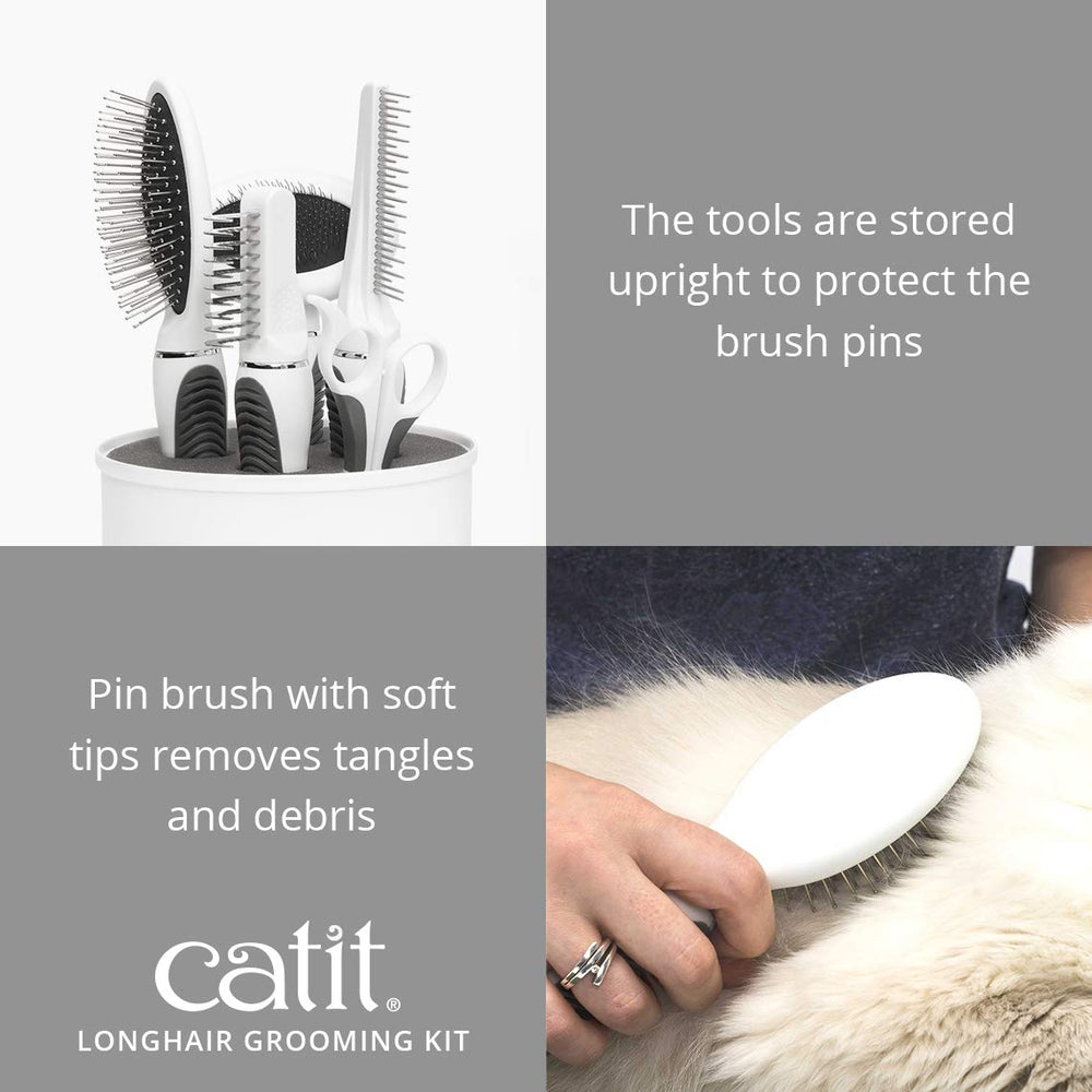 Catit Senses 2.0, peigne avec rouleaux pour un pelage lisse et uniforme.