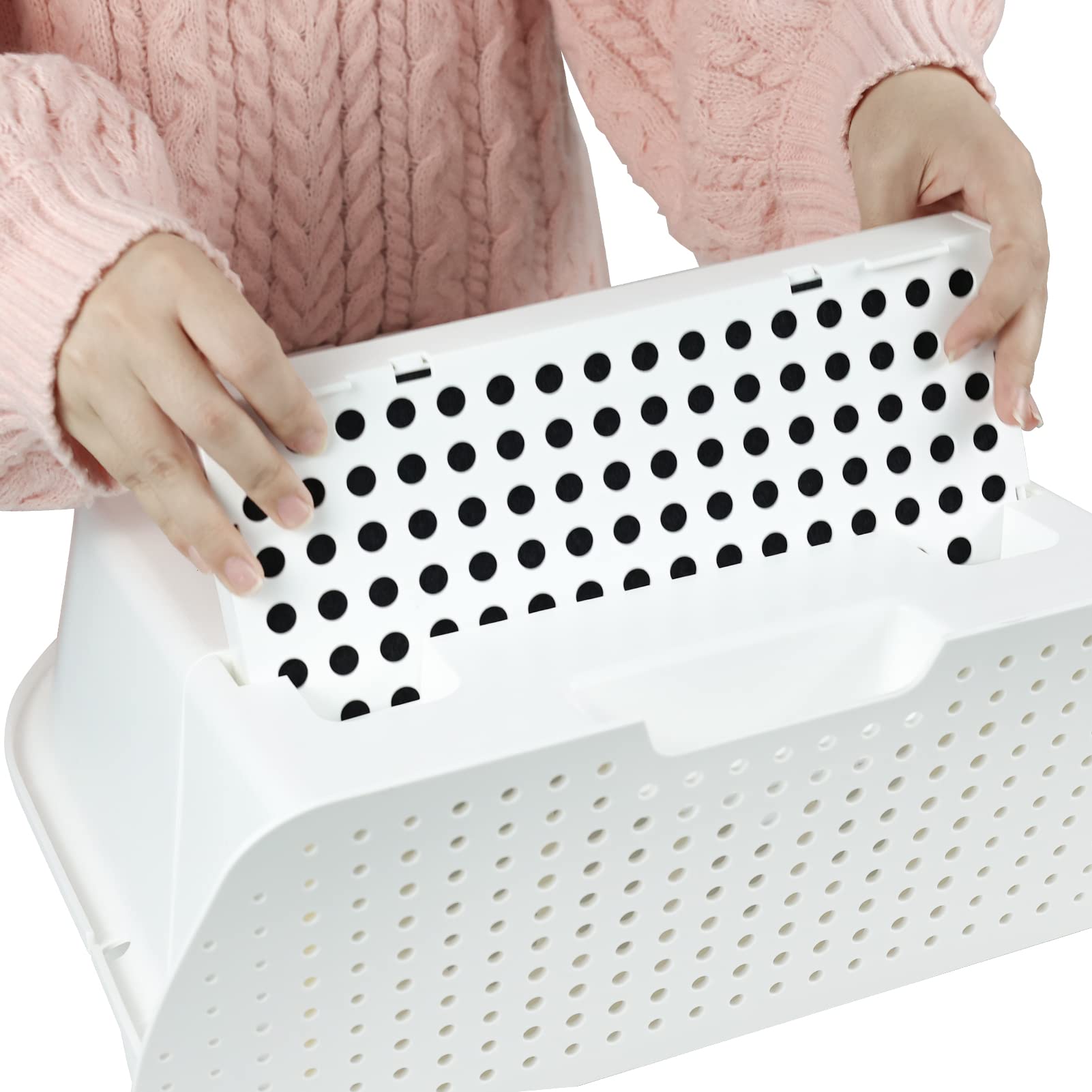 CATLINK Filtre Double Intégré Bac Litière Auto, double filtration efficace.