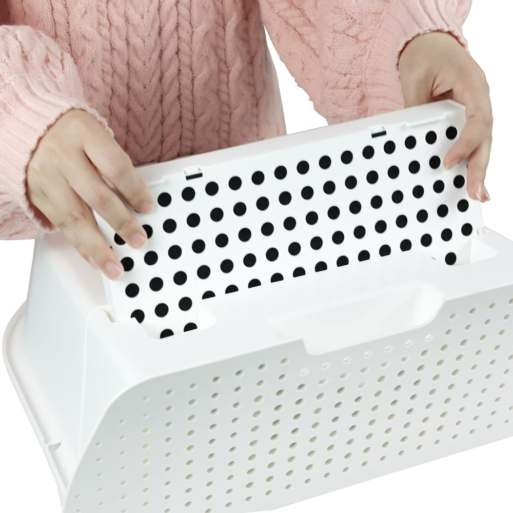 CATLINK Filtre Double Intégré Bac Litière Auto, double filtration efficace.