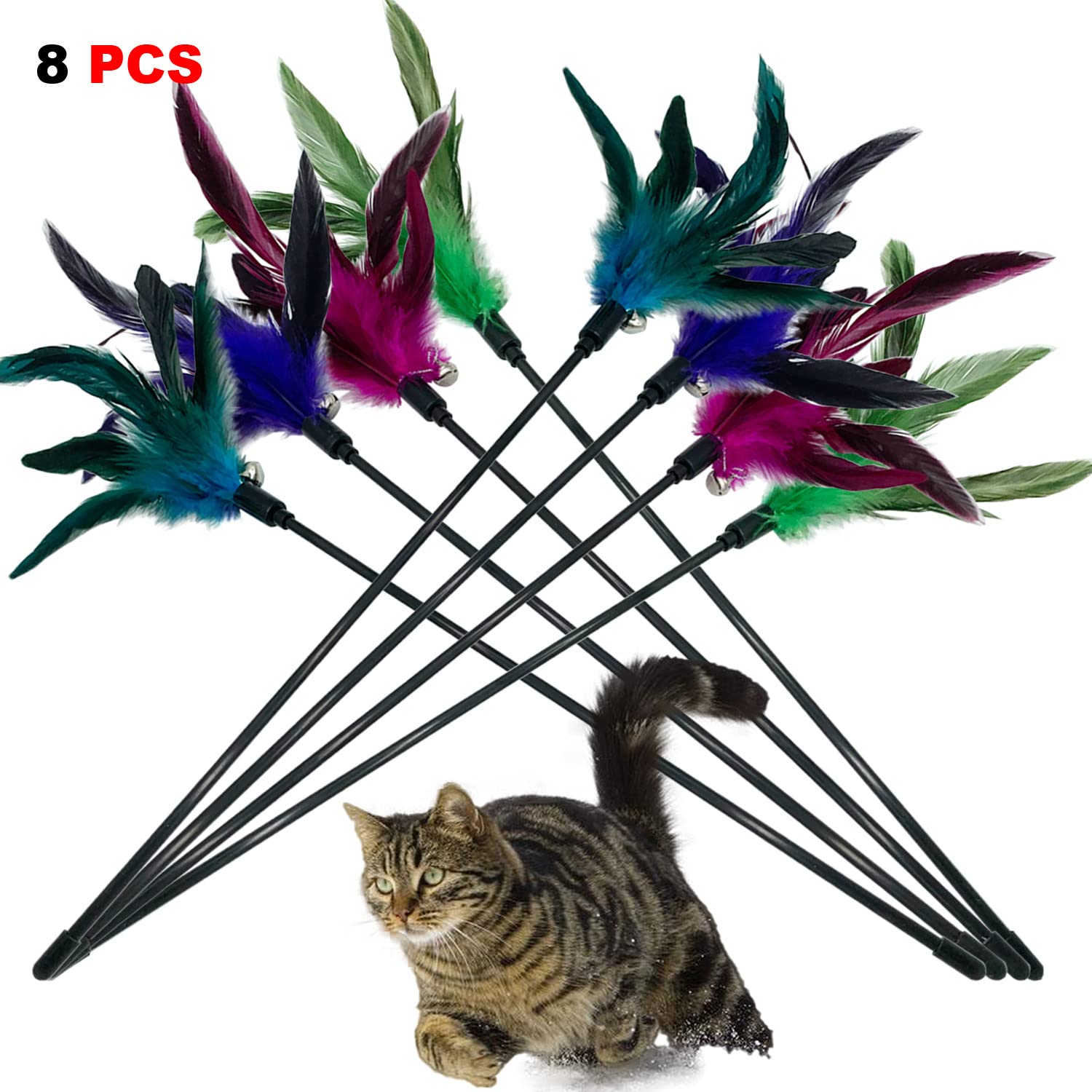 CATENESS ensemble-8pieces-jouets-chat-interieur propose une variété ludique.