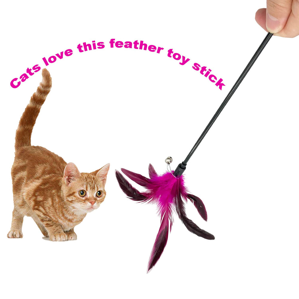 CATENESS jouet-plume-chat-clochette offre un bruit séduisant pour divertir.