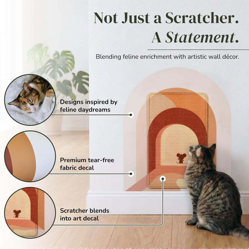 Catopiia systeme velcro grattoir, fixation flexible et sécurisée.