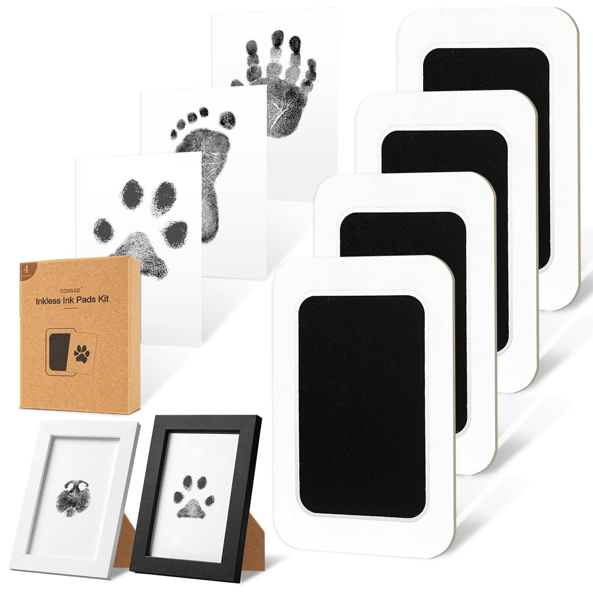 Catose empreinte patte chien sans encre, impression nette et durable.