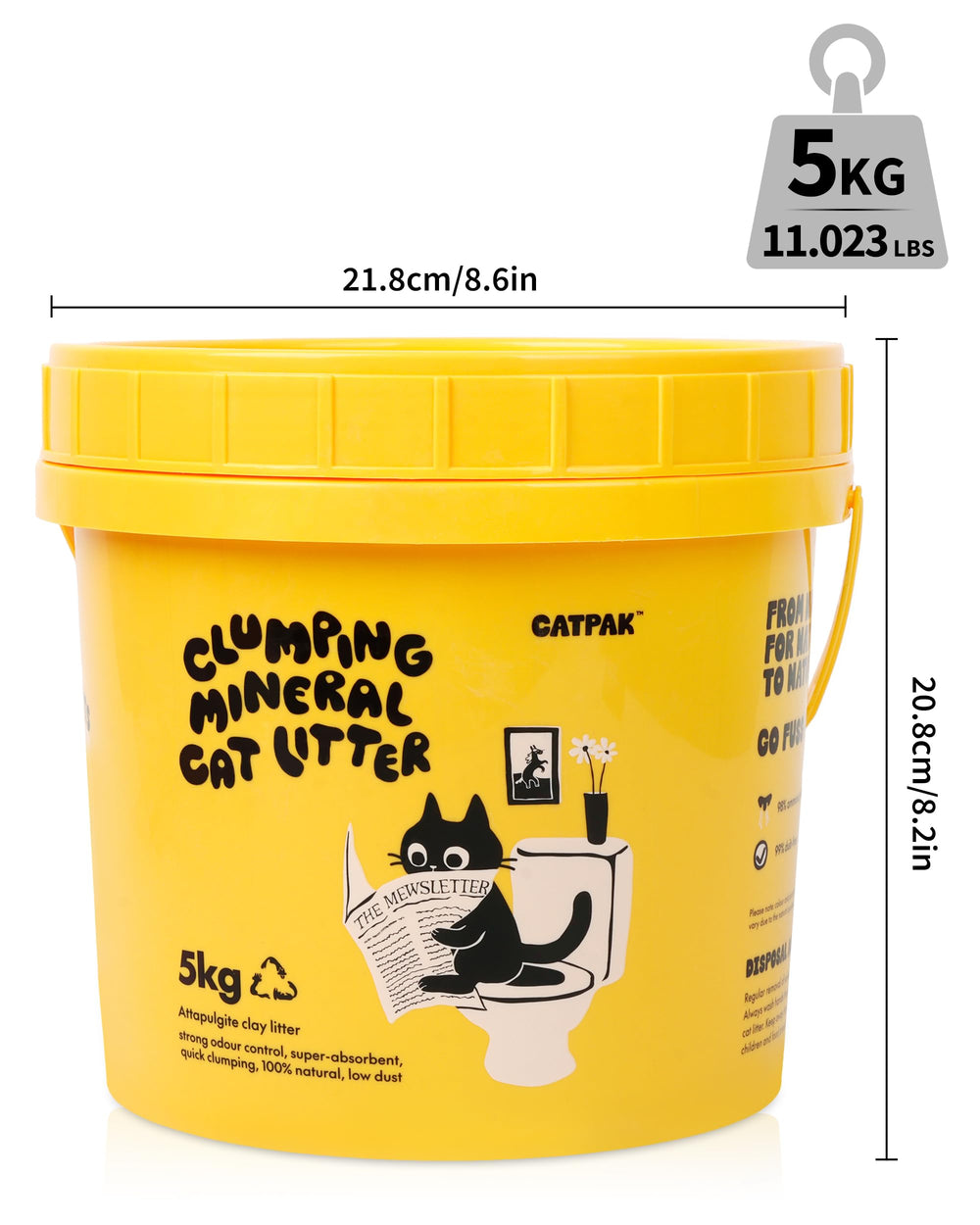 CATPAK litière Attapulgite naturelle et sûre pour chats.
