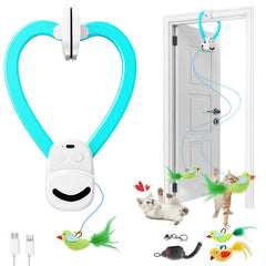 CATPICK oiseau volant pour chat dans porte, stimulation chasse interactive
