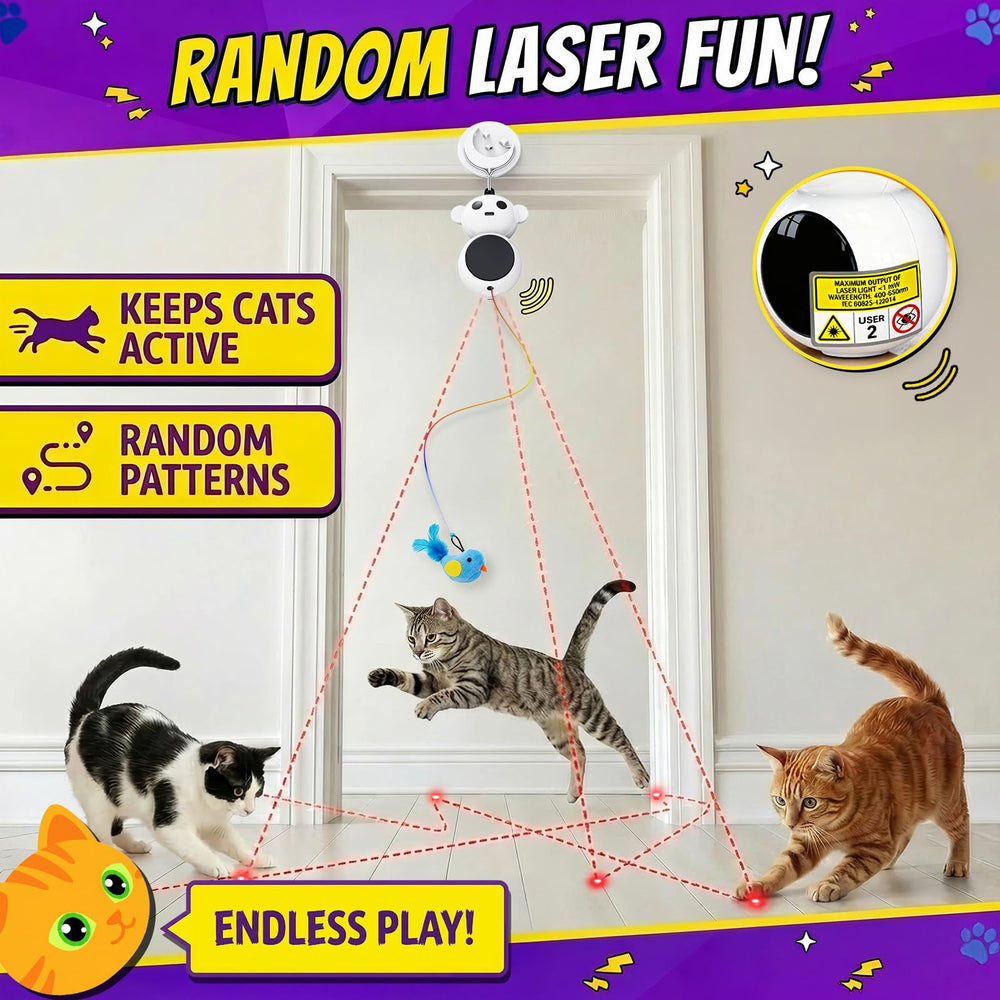 Catpick joy mode mouvement reglable : adapte l’énergie du chat pour l’amusement
