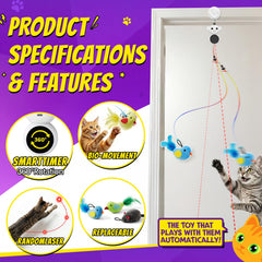 Catpick joy souris peluche attache : jeu interactif pour chats curieux