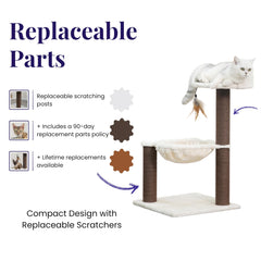 Catry Nirvana : postes de grattage en papier recyclé protègent le mobilier.