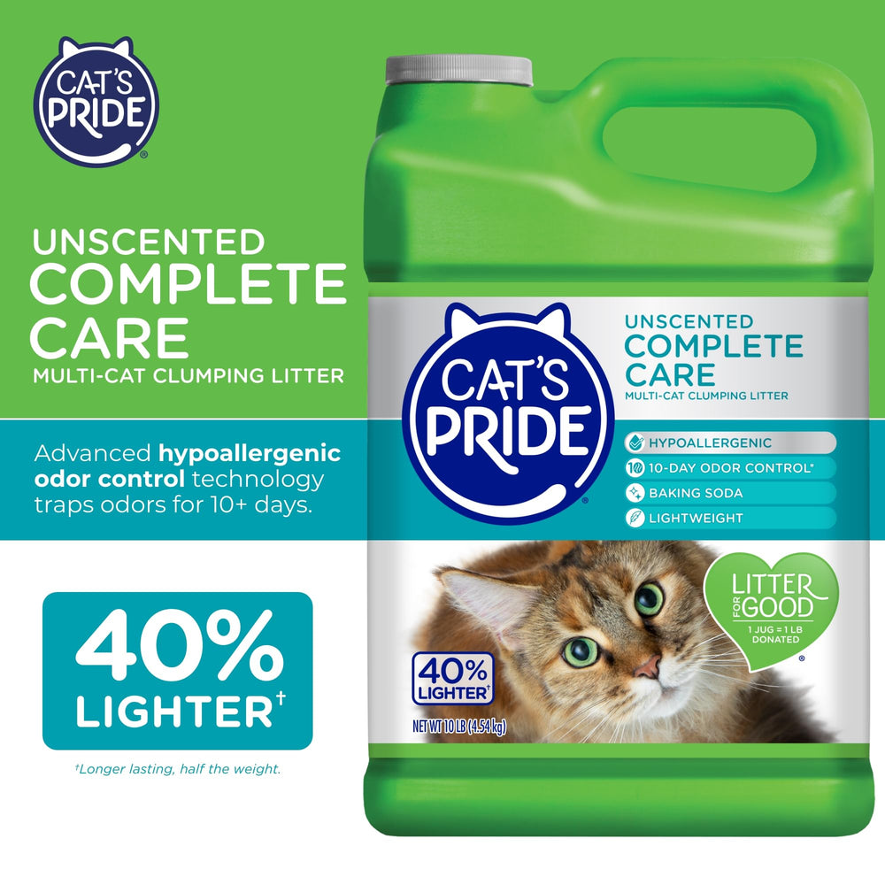 Cat's Pride Formule hypoallergénique sans parfum pour chats sensibles.