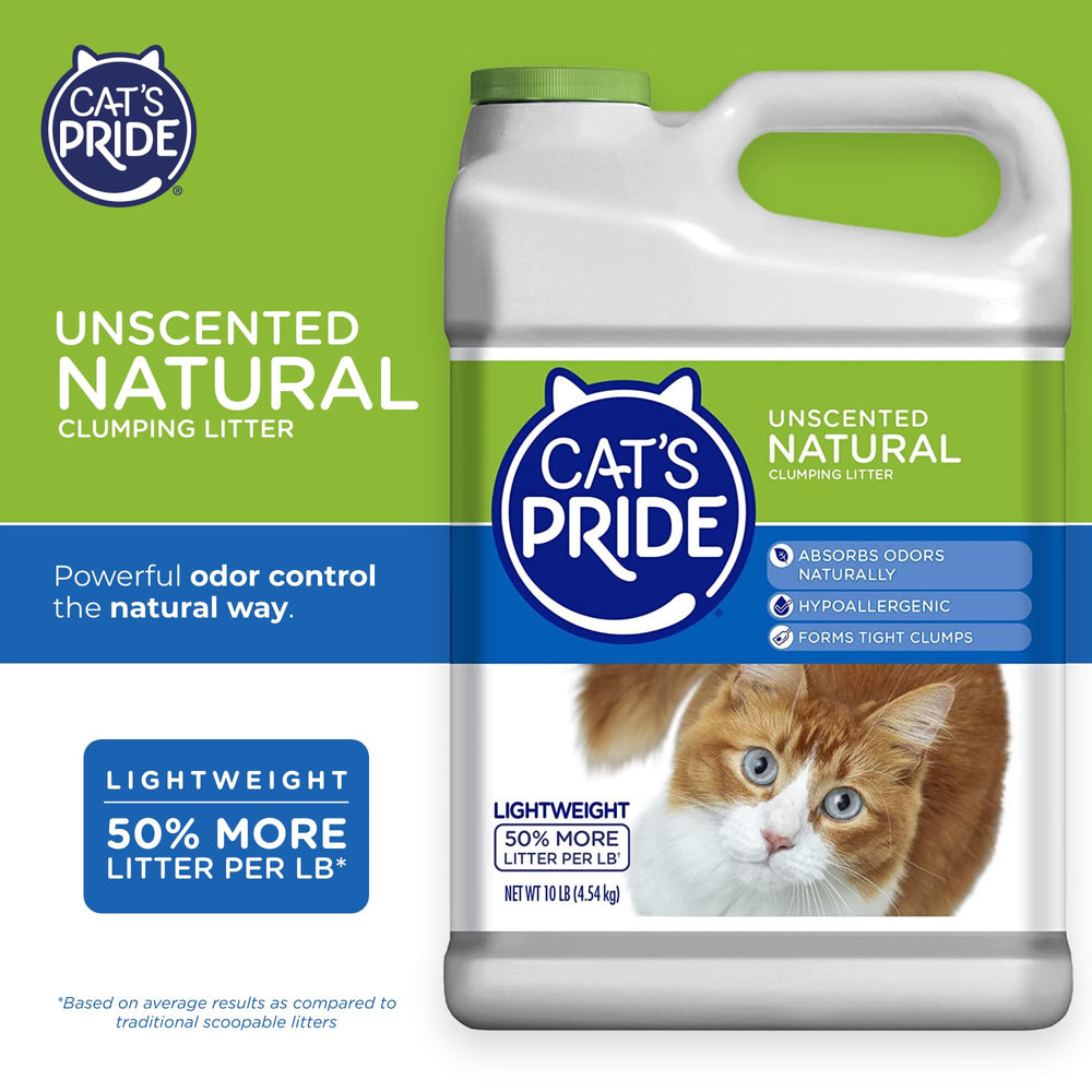 Ouverture du seau Cat's Pride, pratique et propre.