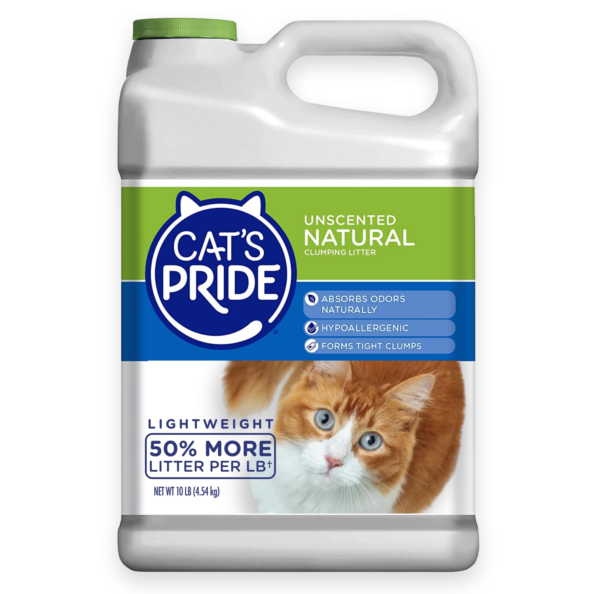 Cat's Pride litière légère en seau, longue durée et économie.