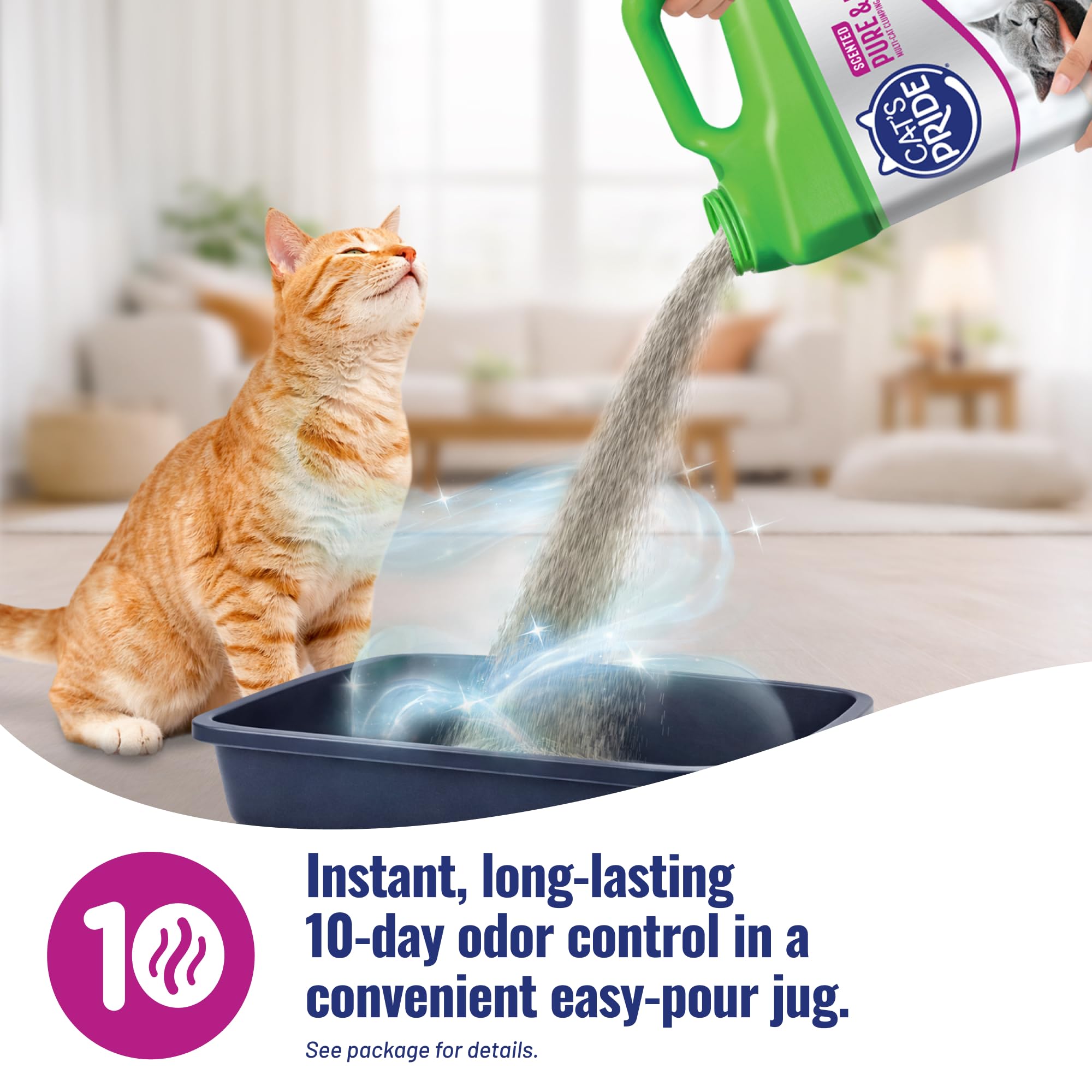 Cat's Pride, litière pour tous âges et races, polyvalente.
