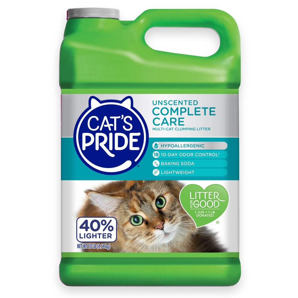 Cat's Pride Litière Ultra-Légère se verse facilement pour un remplissage rapide.
