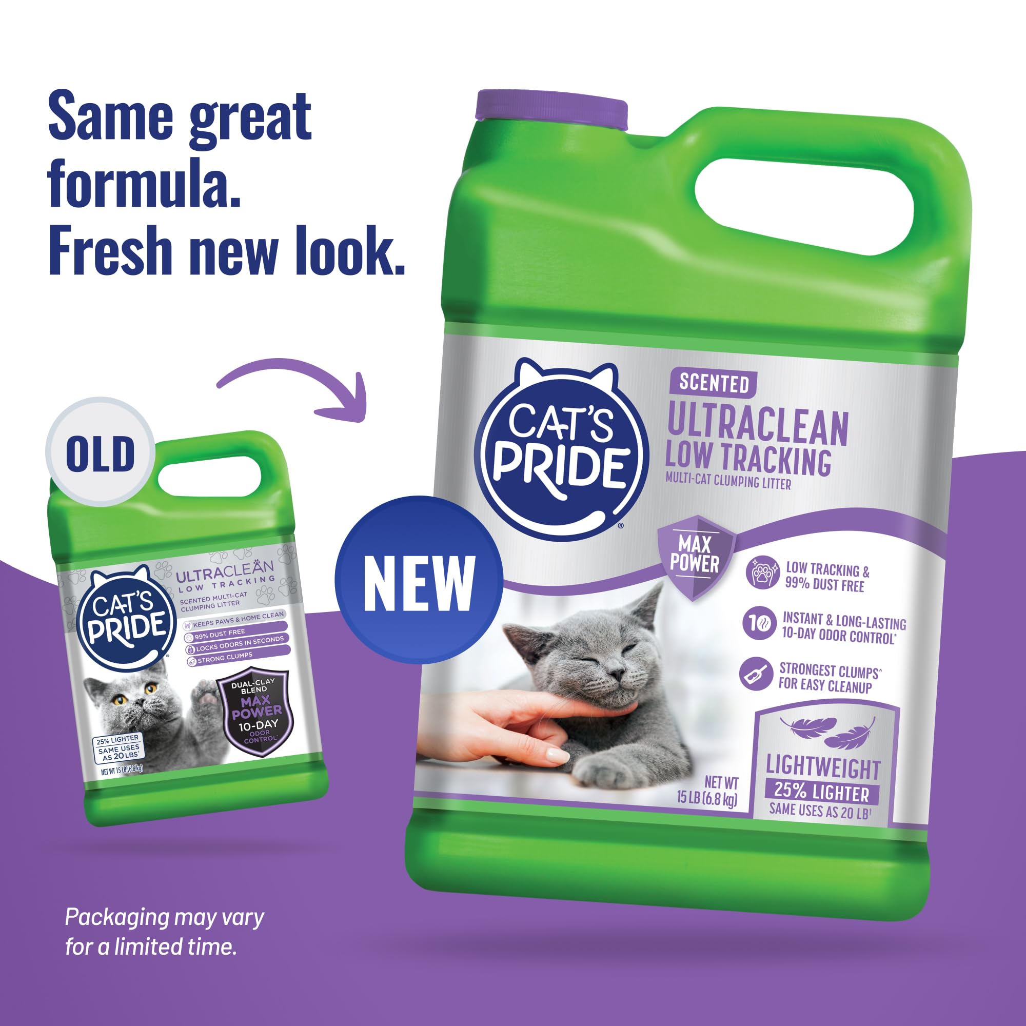 Cat's Pride Max Power – contrôle des odeurs pendant 10 jours avec granules efficaces.