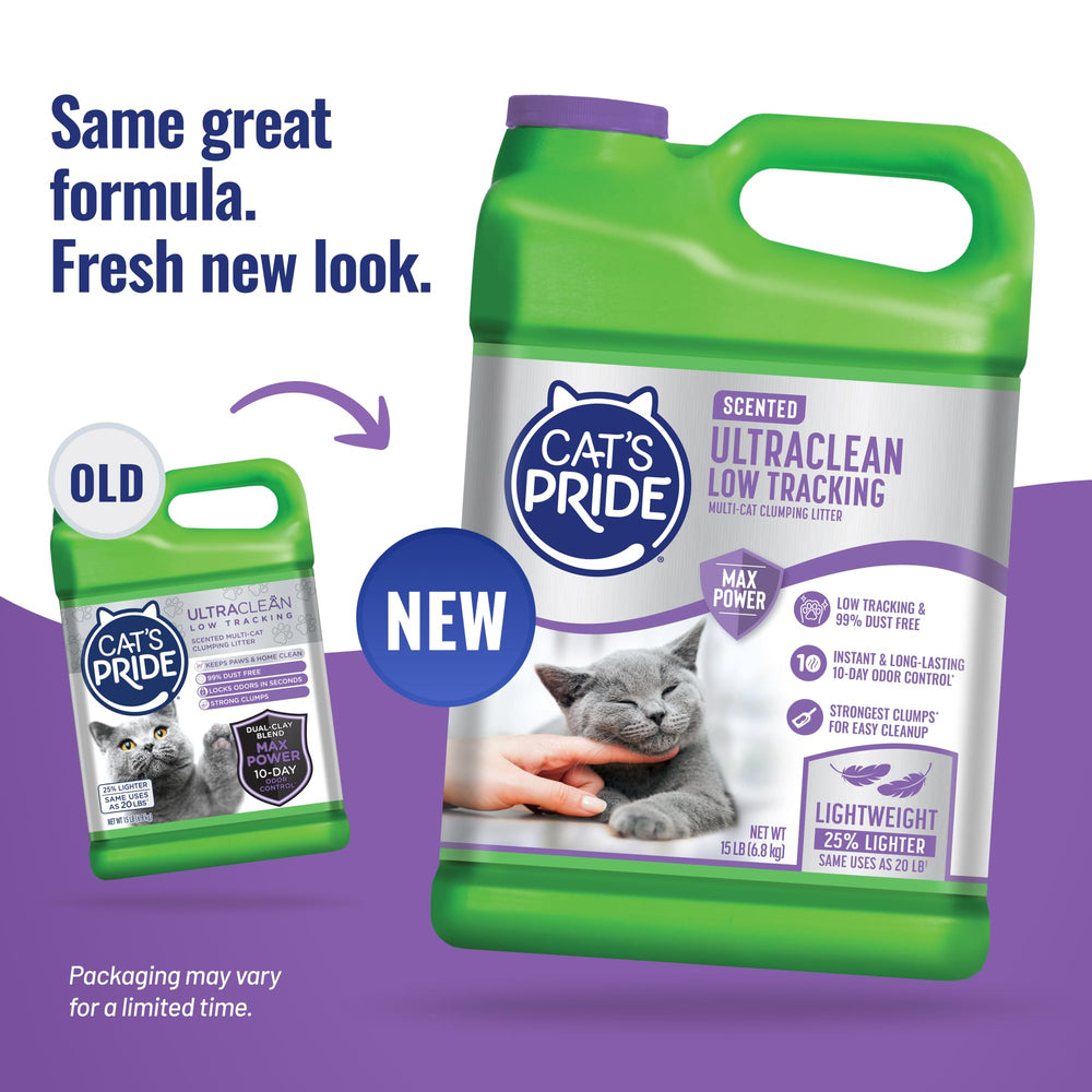 Cat's Pride Max Power – contrôle des odeurs pendant 10 jours avec granules efficaces.