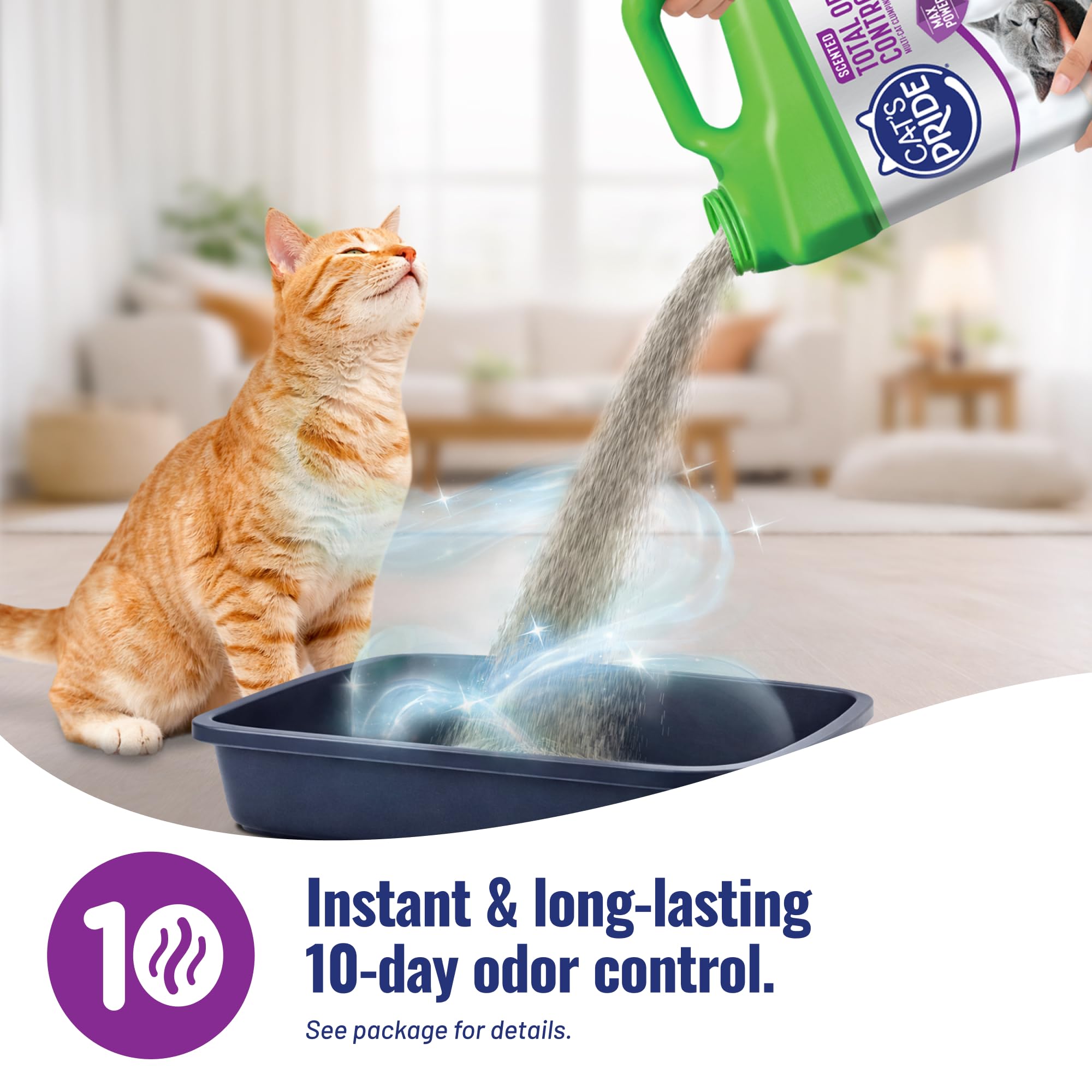 Cat's Pride Max Power : emballage recyclable et empreinte carbone réduite.