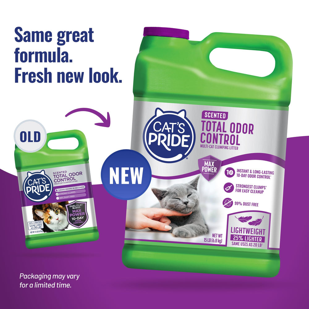 Cat's Pride Max Power : grumeaux fermes facilitant le nettoyage.