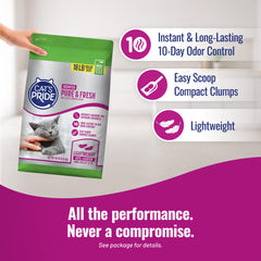Cat's Pride Pure & Fresh litière poreuse et absorbante pour sol propre.