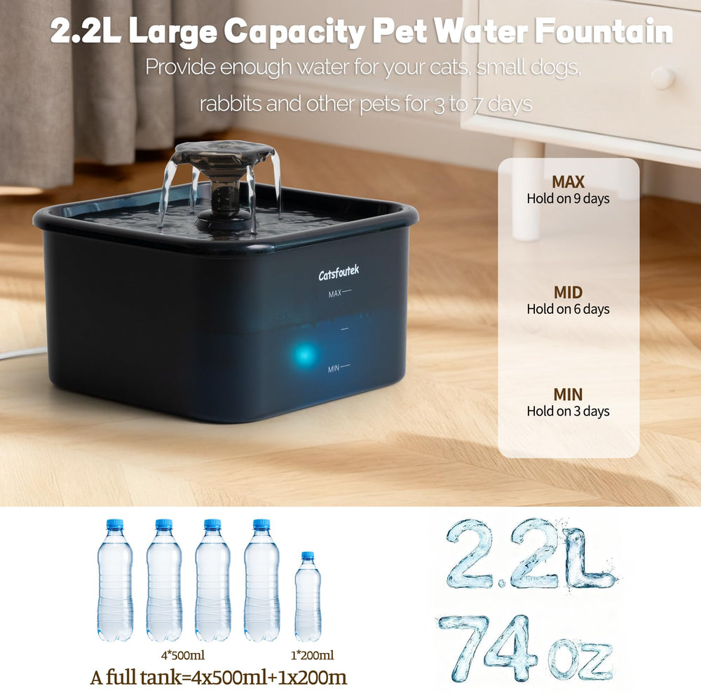Catsfoutek filtration-quatre-etapes: eau plus propre et fraîche.