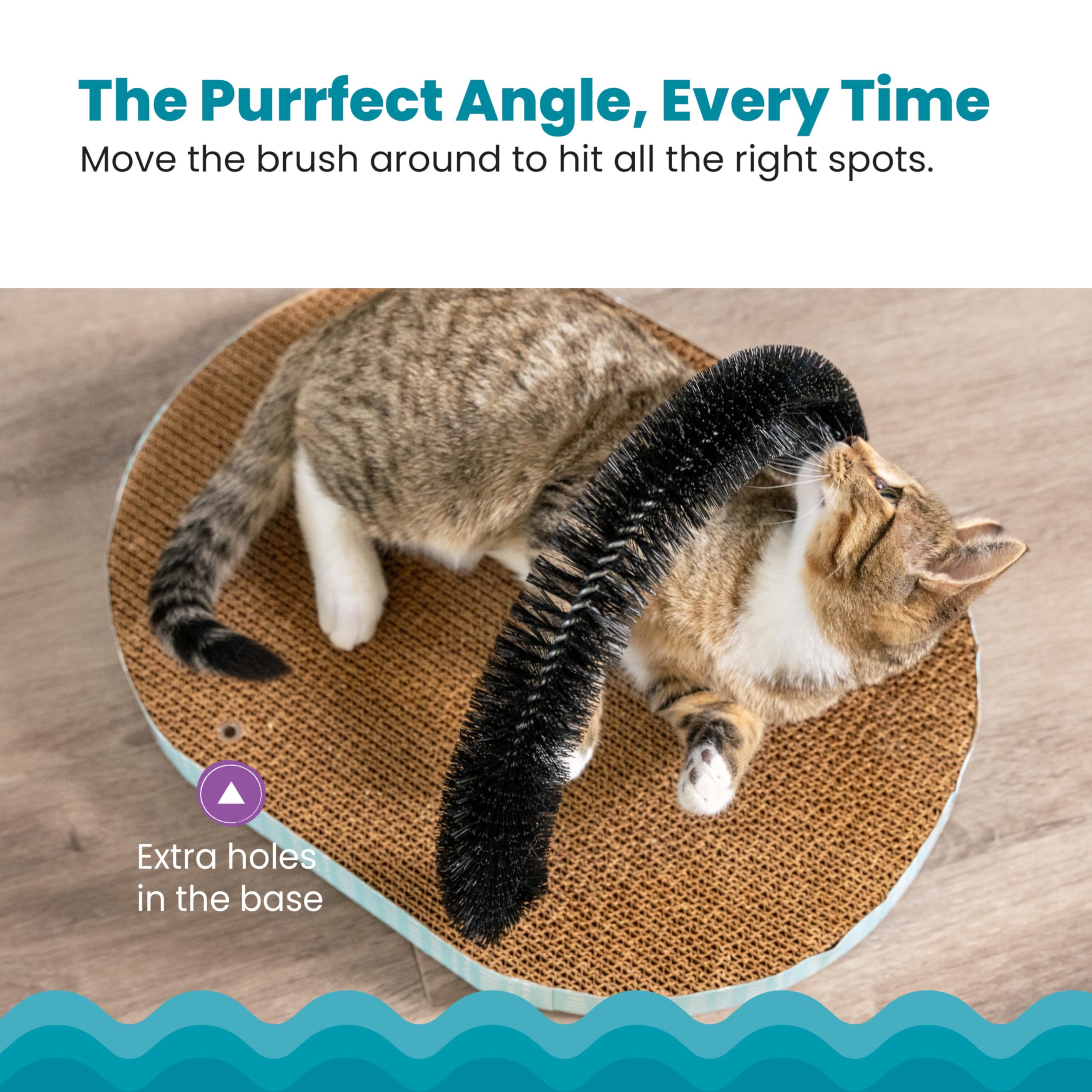 Catstages: angles de soin reglables pour optimiser le brossage et le pelage.