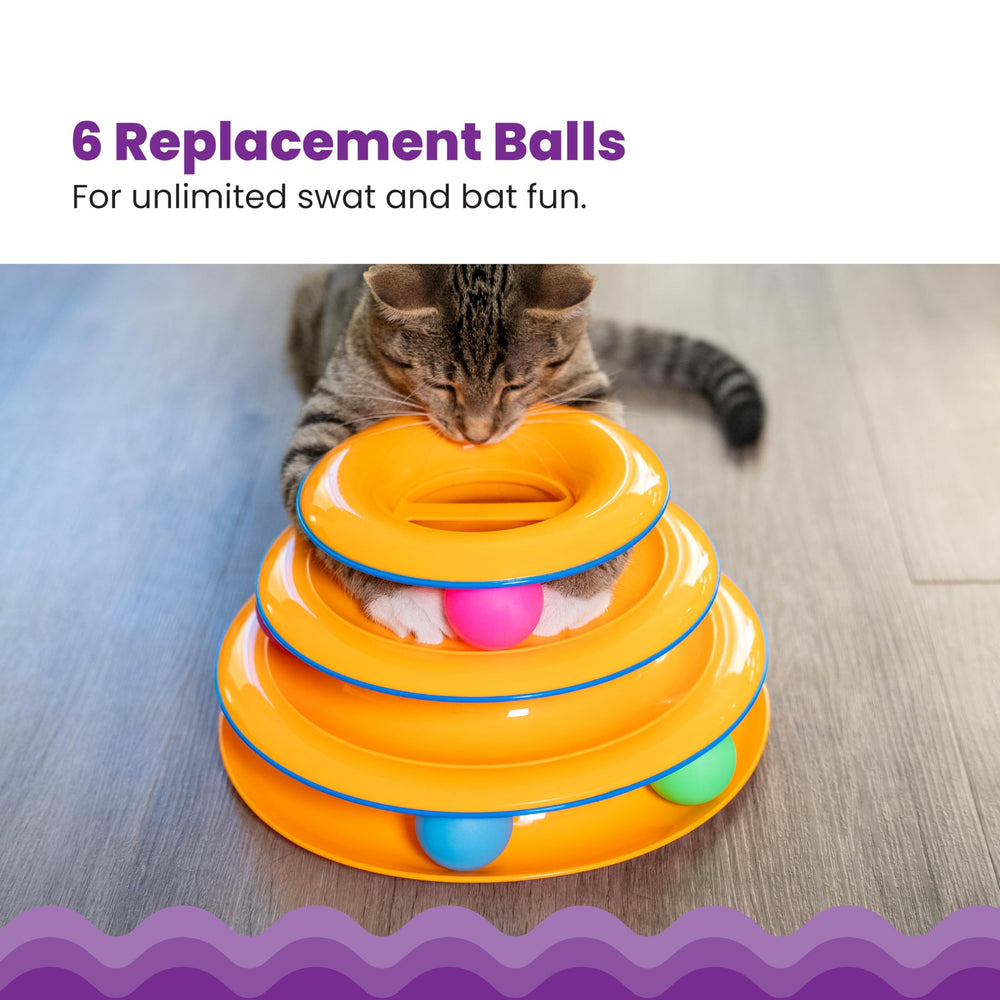Catstages balle de remplacement rose, énergie et jeu actif pour votre chat.