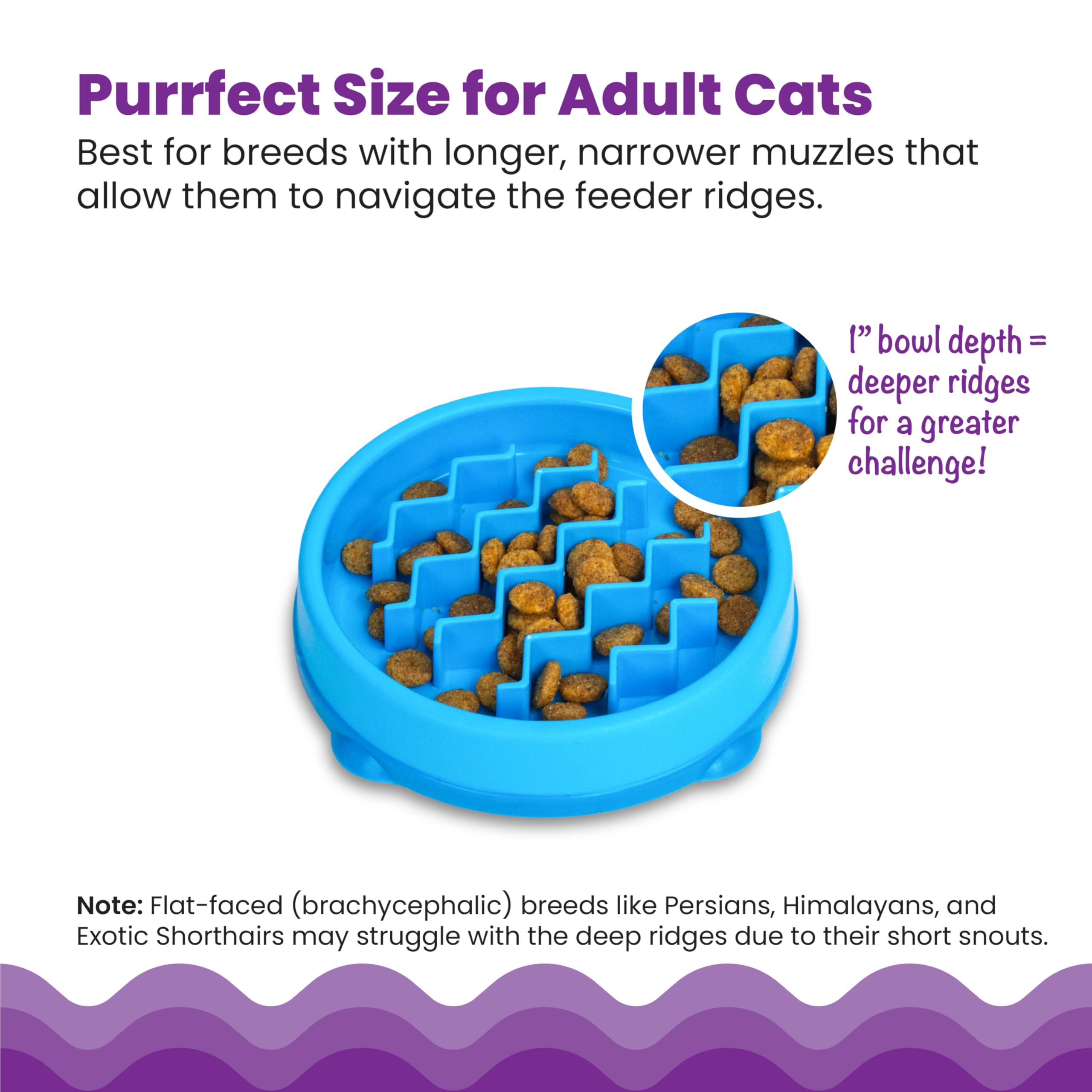 Catstages capacité 3-4 tasses chat pratique pour portions et enrichissement alimentaire.