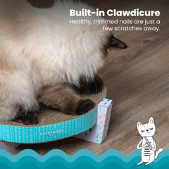 Catstages Scratch, Snuggle & Rest – carton haute densité favorise le griffage naturel.