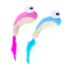Catstages Dental Shrimpies, jouet dentaires-crevettes pour chat, favorise le nettoyage ludique des dents.