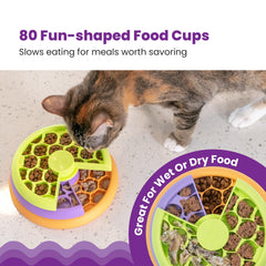 Catstages Kitty Lickin' Layers, plus de 80 compartiments pour des séances ludiques.
