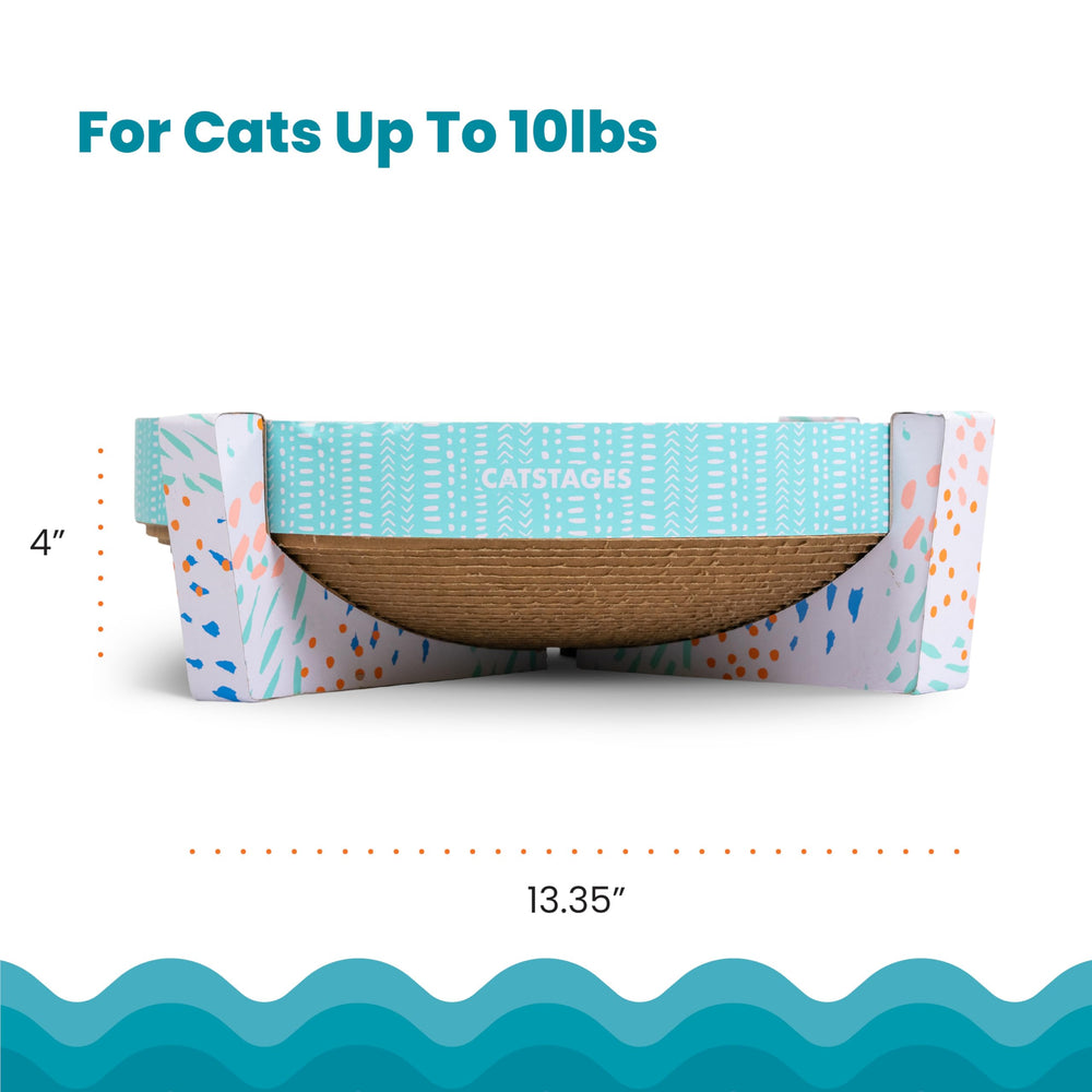 Catstages Scratch, Snuggle & Rest – lounger intérieur favorise les siestes rassurantes.