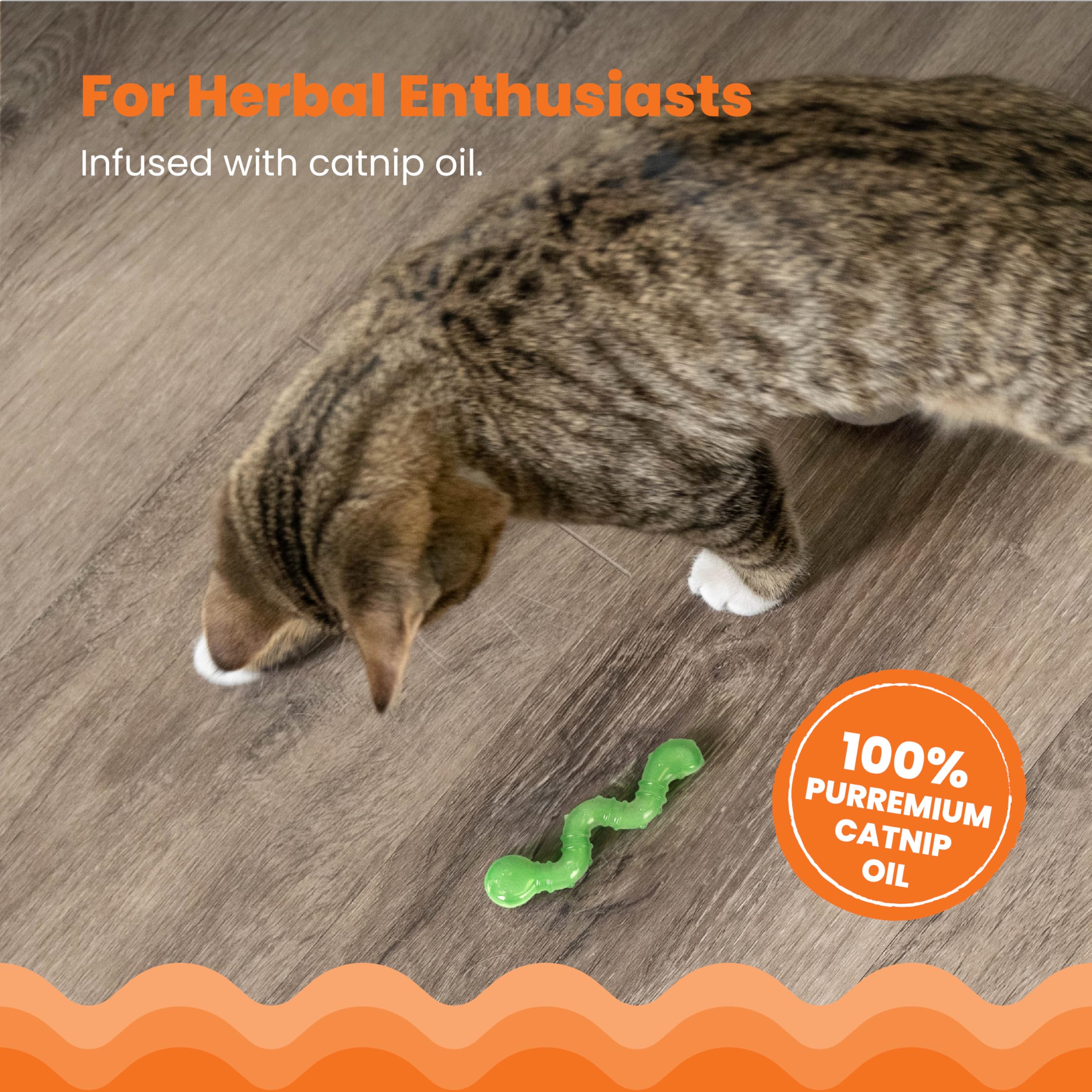 Catstages Orkakat Wiggle Worm – forme fluide qui bouge et amuse votre chat pendant les sessions.