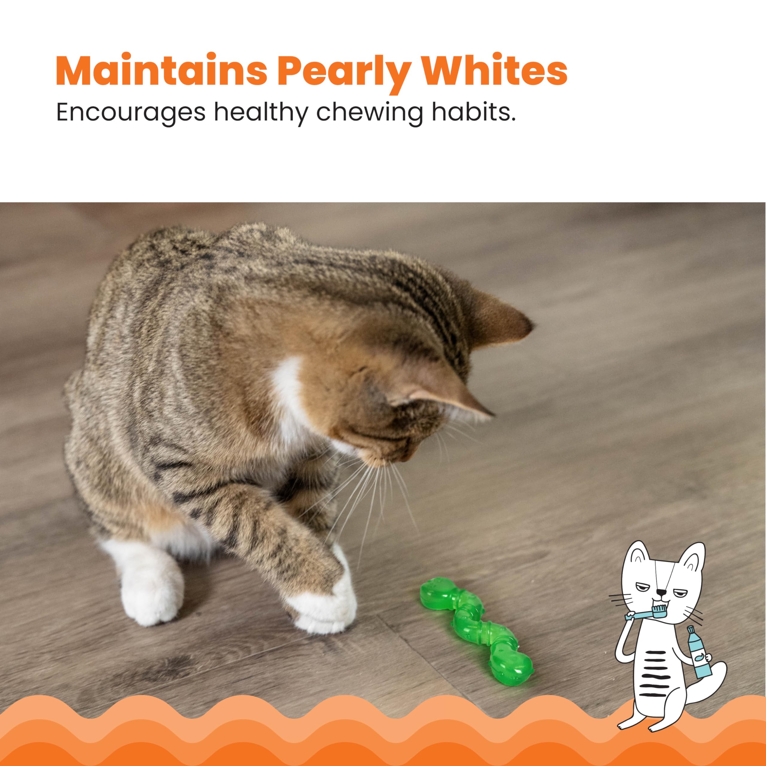 Catstages Orkakat Wiggle Worm – infusé au catnip pour attirer l’attention et favoriser le jeu interactif.