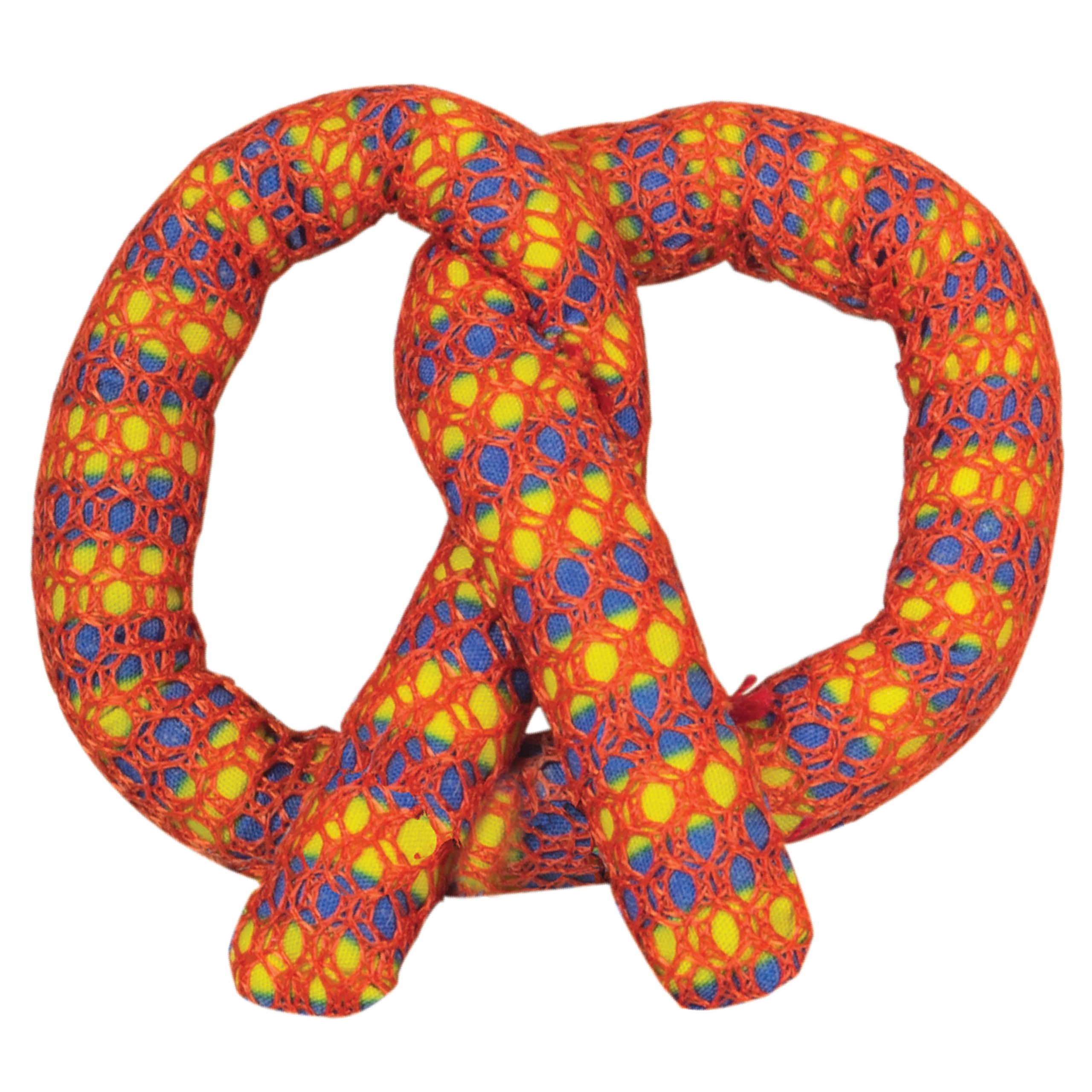Catstages Plaque Away Pretzel : jouet dentaire pour chats, favorise le nettoyage lors du jeu.