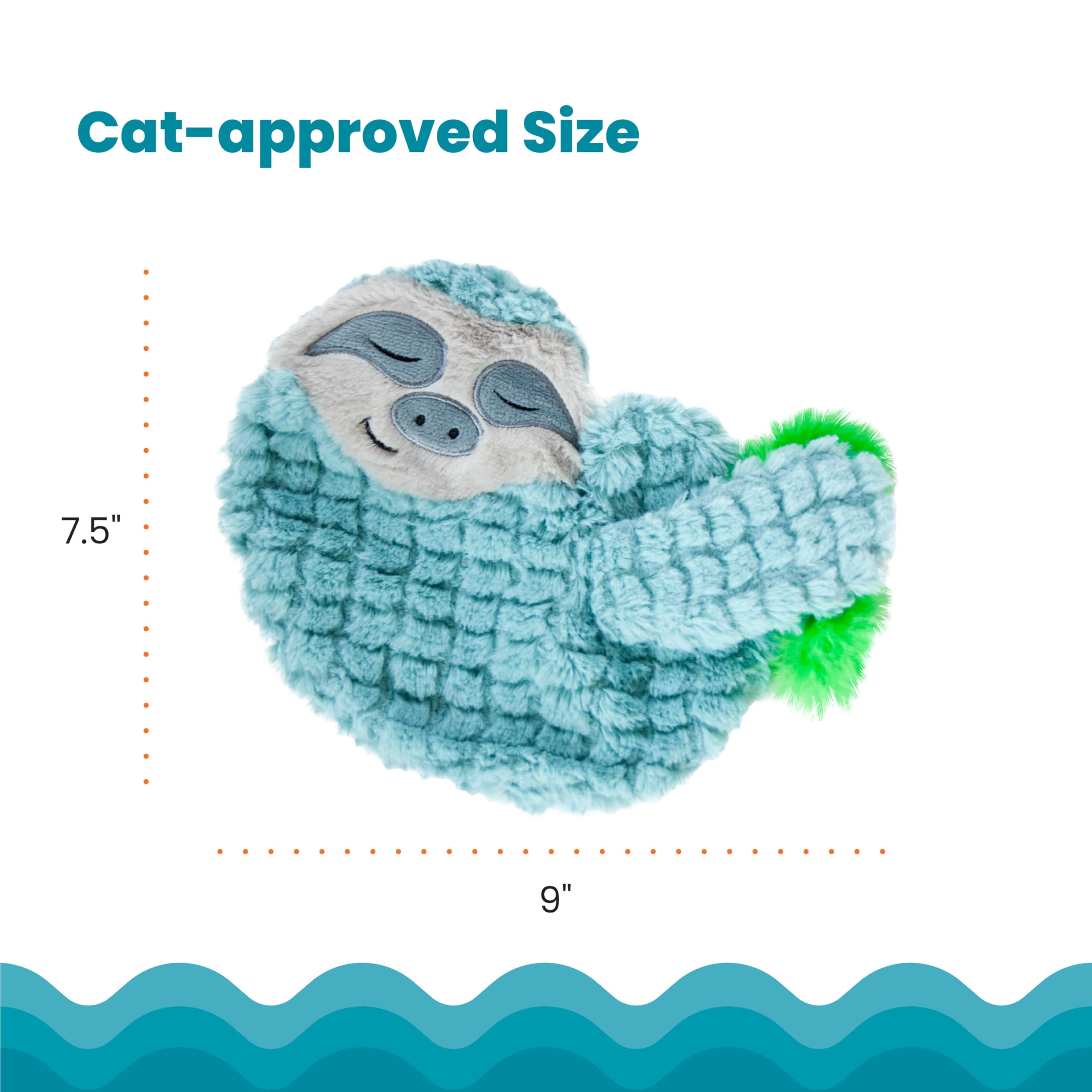 Adapté à tous les âges, Catstages Purr Pillow Snoozin' Sloth convient à tous les chats.