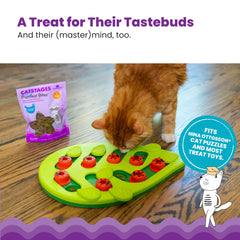 Catstages Purrfect Bitez USA-made, friandise naturelle pour chats exigeants.