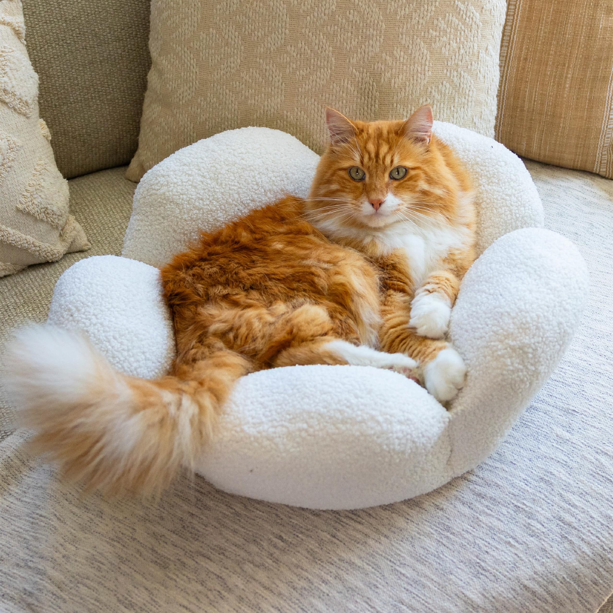 Catstages Purrfect Petals lit pour chat calme et prive.