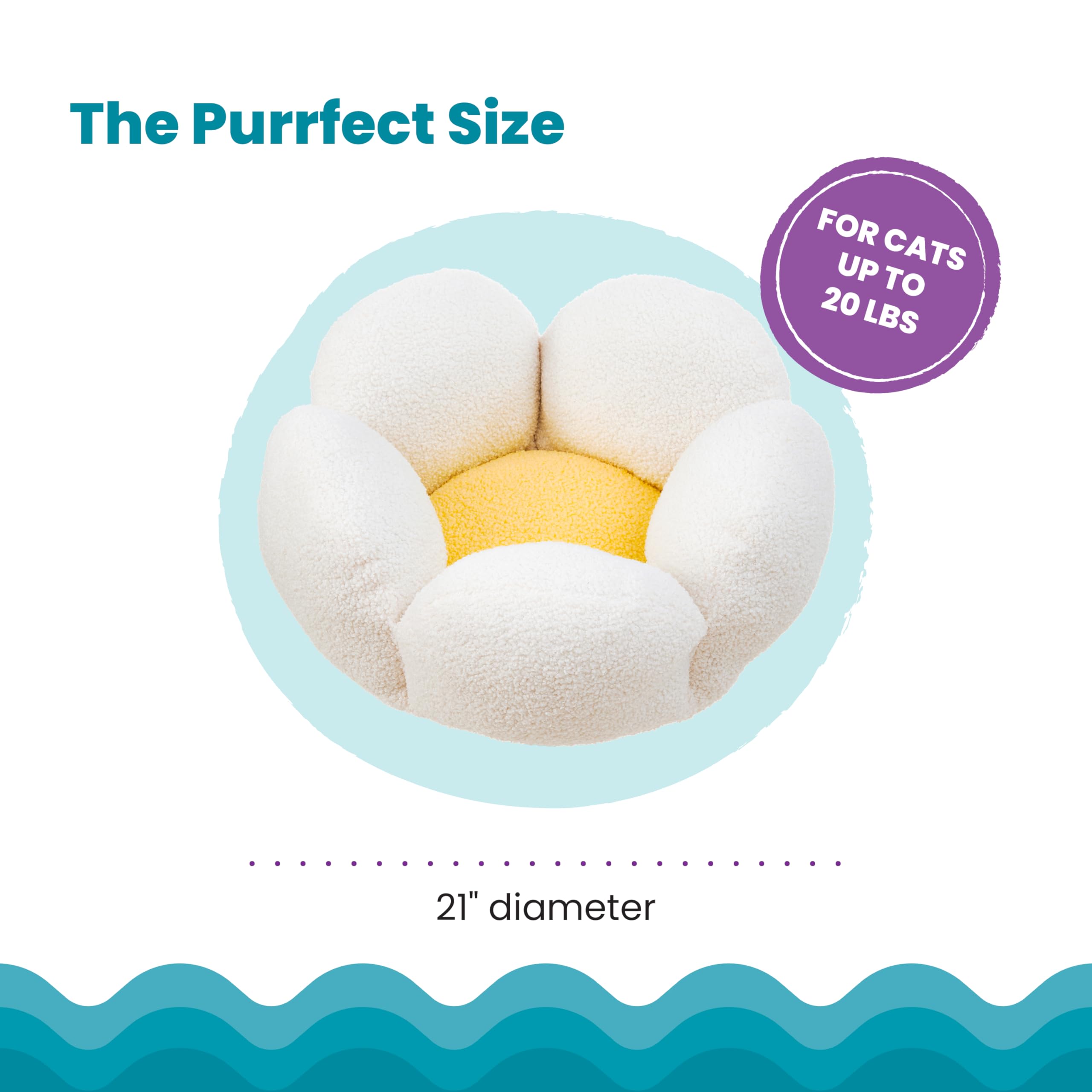 Catstages Purrfect Petals parfait pour chats jusqu-a 9 kg.