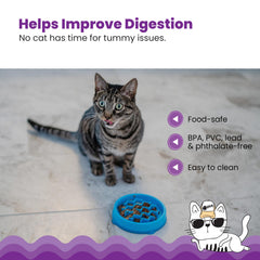 Catstages sans BPA et PVC offre une expérience alimentaire sûre.