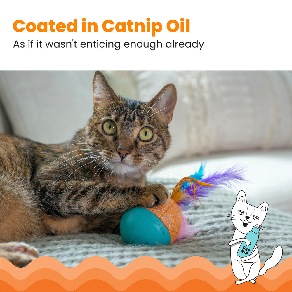 Catstages Whack N’ Wobble Ball : cloche qui tinte ajoute du son pendant le jeu.