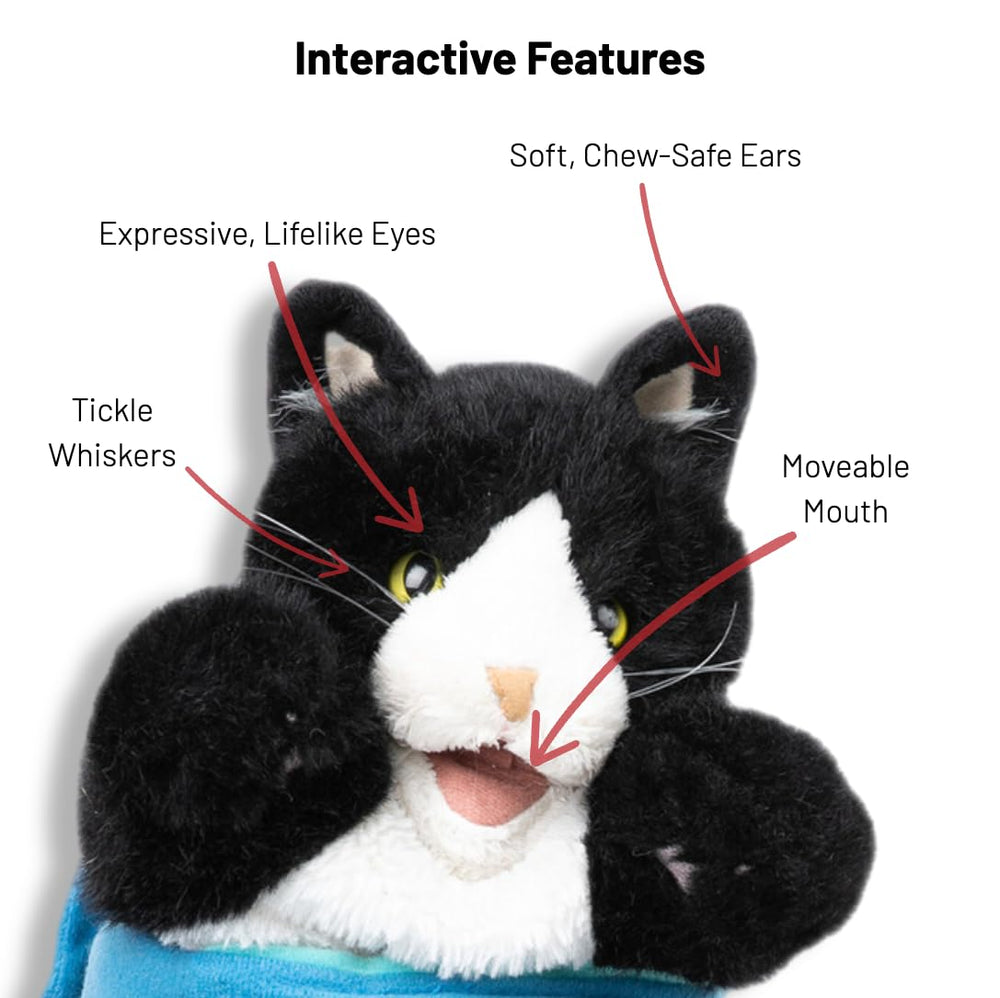 Oreilles crinkle Catsumo, détails sensoriels ludiques.