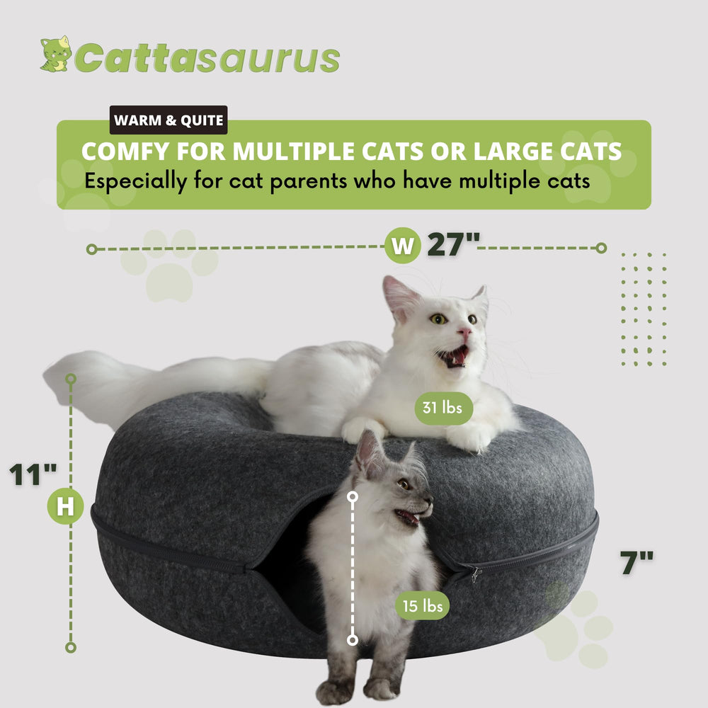 Cattasaurus Peekaboo: cadeau chic pour amoureux des chats et du décor.