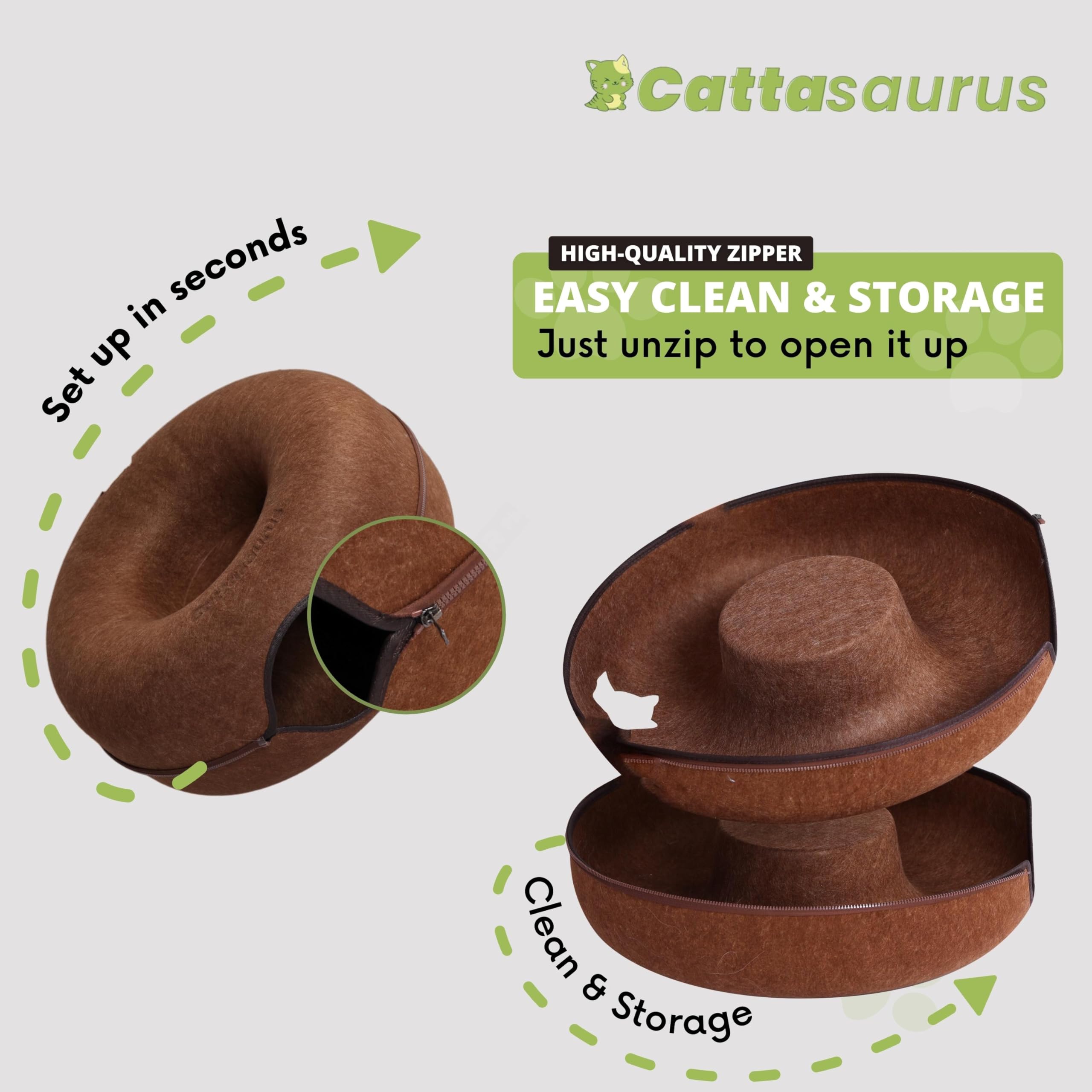 Cattasaurus Peekaboo design moderne: s intègre parfaitement à votre déco.