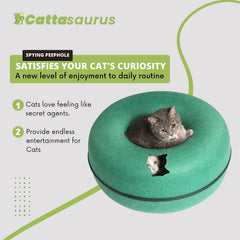 Cattasaurus Peekaboo nettoyage facile et détachable pour l entretien