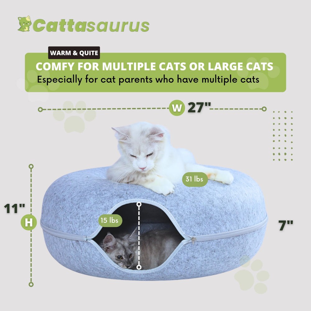 Cattasaurus Peekaboo materiau-nettoyable résiste à l'usure quotidienne.