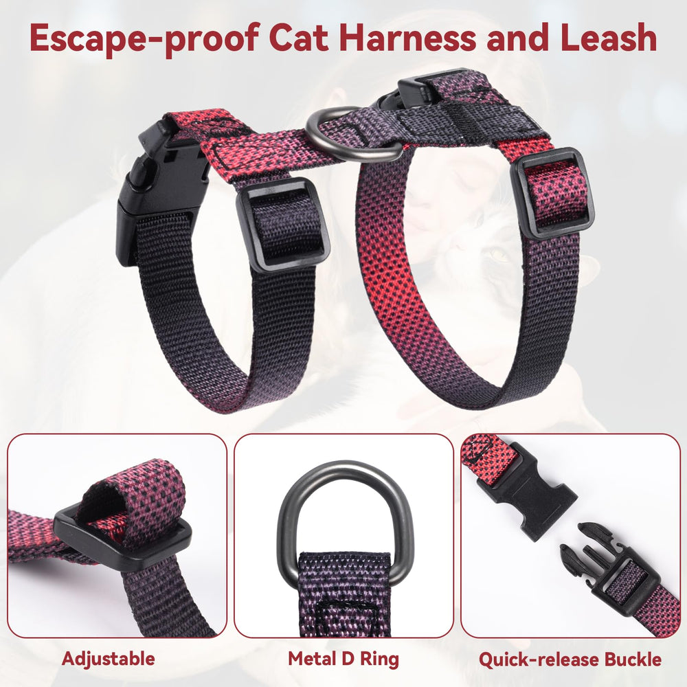 Cattooll harnais-chat fermeture rapide ABS pour mise en place rapide.