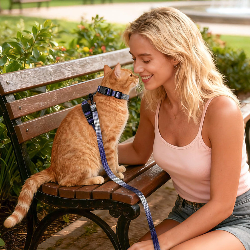 Harnais Cattooll ajustable, adapté à tous les chats.
