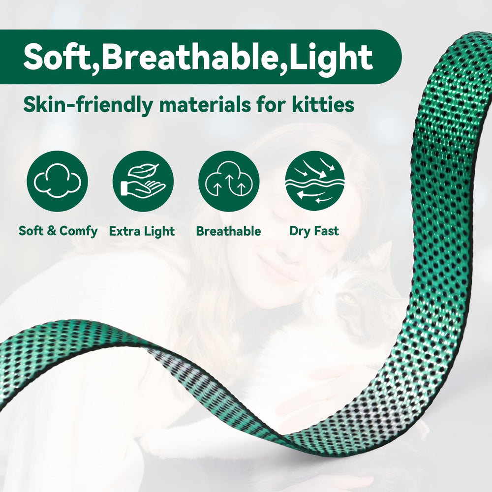 Harnais Cattooll réglable, taille adaptée pour petits et moyens chats.