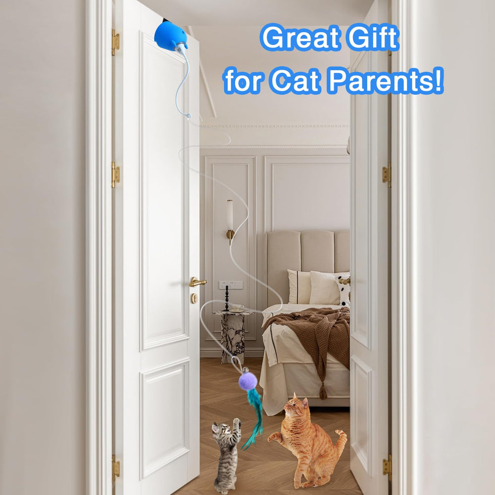 Accessoires faits maison Cattoys bleu: personnalisez le jeu avec des objets légers.