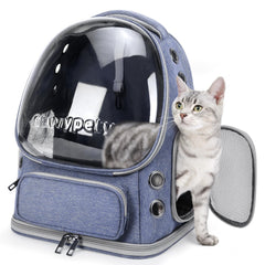 Cawypety sac dos chat avec bulle transparente: vue et ventilation optimales.