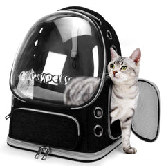 Sac Cawypety pour chat avec bulle transparente, idéale pour séjour en plein air.